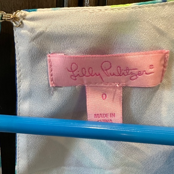 🛍Lilly Pulitzer Dress! Blue,Green& White w/ Bell Sleeves- EXCELLENT CONDITION! - Picture 6 of 9